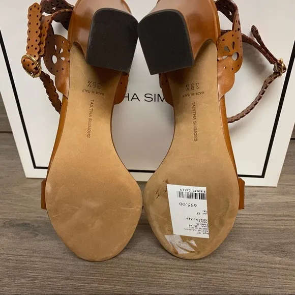 Tabitha Simmons | Bobbin Lasercut Leather Sandals