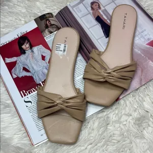 Tahari Women's Tan Suset Slide Sandals
