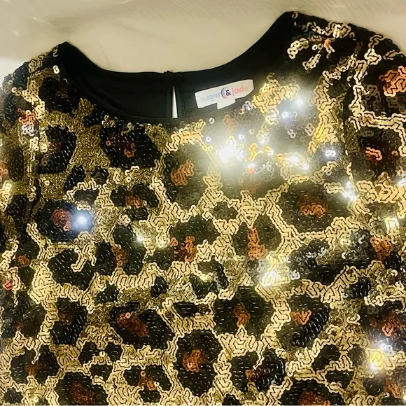 Take all Leopard Sequin Dress,Leopard Belt,Glitter Block Heel Sandals, Bag