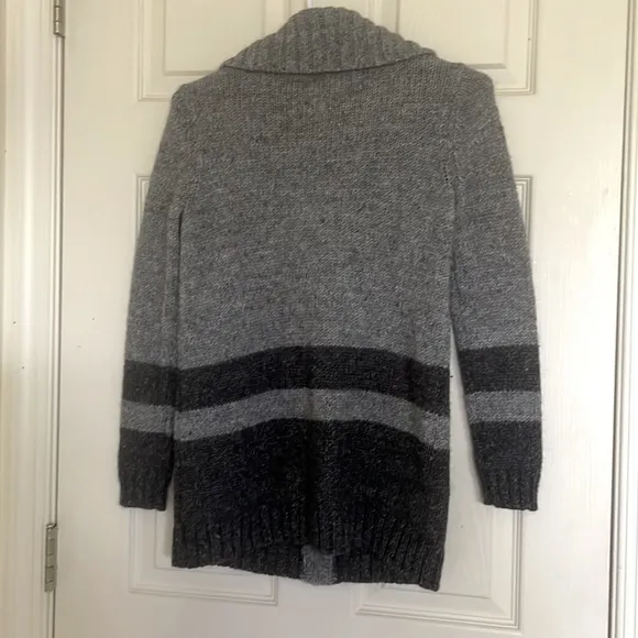 Talbots Grey Button Down Sweater Cardigan Size P