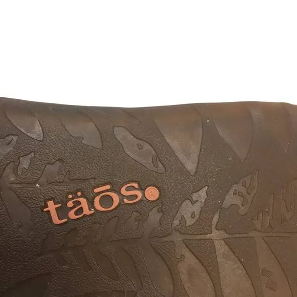 Taos Perfect Toe Loop Flip Flop Comfort Leather Sandals Blue Women's Size 8