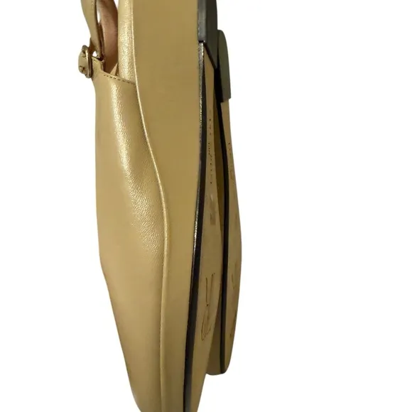 Taryn Rose Women's Leather Sling backs WedgeTan 10