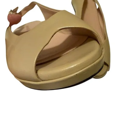 Taryn Rose Women's Leather Sling backs WedgeTan 10