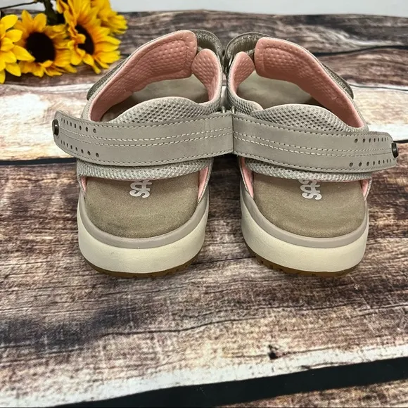 Taupe Sports Sandals by SAS are in like new condition. Size 9.5