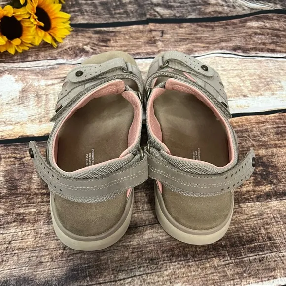 Taupe Sports Sandals by SAS are in like new condition. Size 9.5