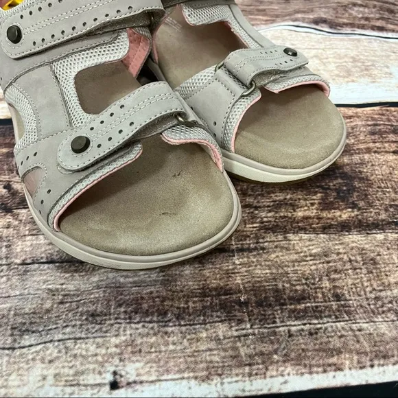 Taupe Sports Sandals by SAS are in like new condition. Size 9.5
