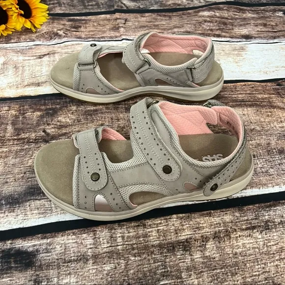 Taupe Sports Sandals by SAS are in like new condition. Size 9.5