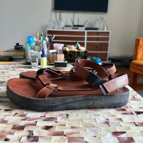 Teva Brown Leather Hiking Sandals Size 13/14