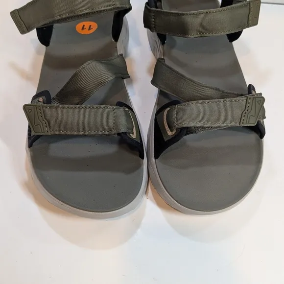 Teva Green and Black Sandals