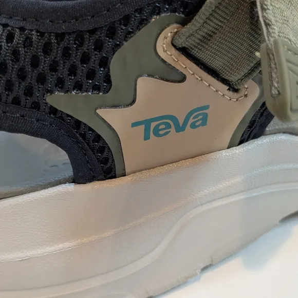 Teva Green and Black Sandals