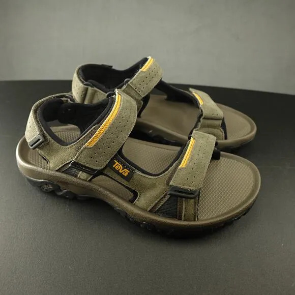 Teva Katavi 2 Cognac Olive Gray Trail Sandals Hiking Water Sport Comfort Size 7
