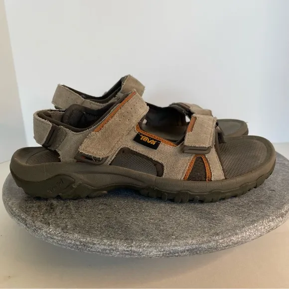 Teva Katavi 2 Taupe Brown Tan Strap Original Sandals 8