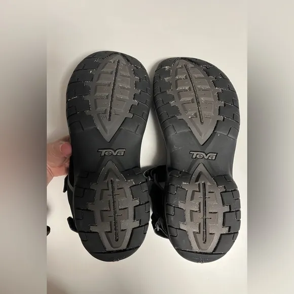 Teva Men’s 4289 Tanza Adjustable Strap Black Sports Sandals Spider Rubber Sz 12