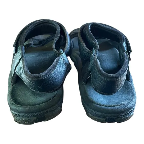 Teva Mens Black Comfort Strap Sandals Universal Outdoor Hiking Sandals Size 12