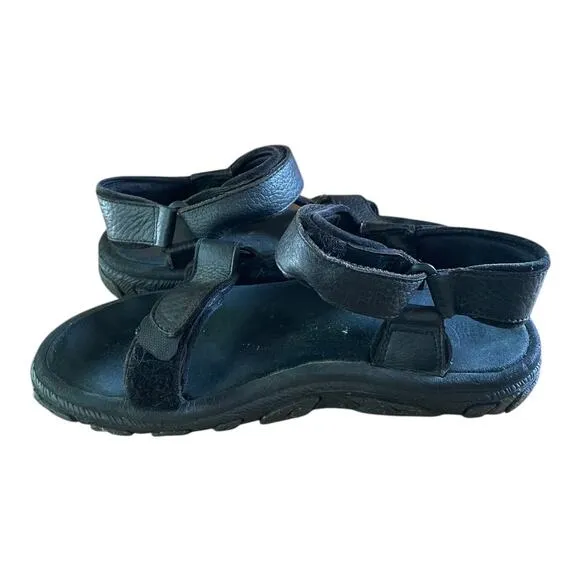 Teva Mens Black Comfort Strap Sandals Universal Outdoor Hiking Sandals Size 12