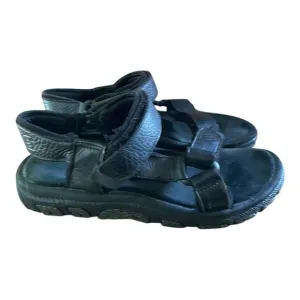 Teva Mens Black Comfort Strap Sandals Universal Outdoor Hiking Sandals Size 12