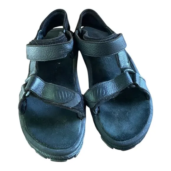 Teva Mens Black Comfort Strap Sandals Universal Outdoor Hiking Sandals Size 12