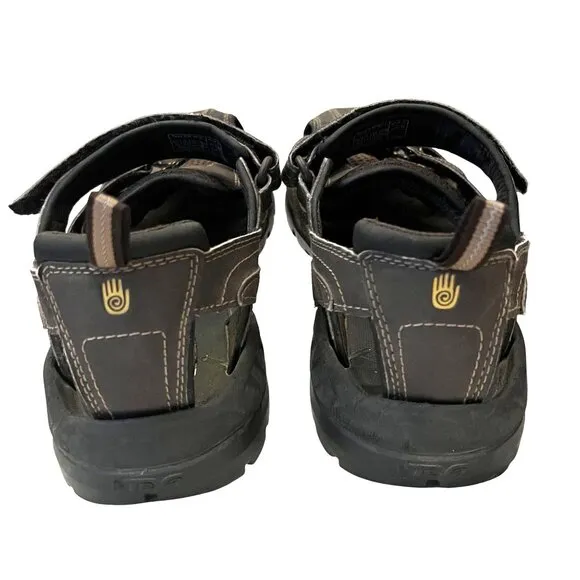 TEVA Mens Brown Leather Forbay Outdoor Sports Fishing Boating Sandal Size 10