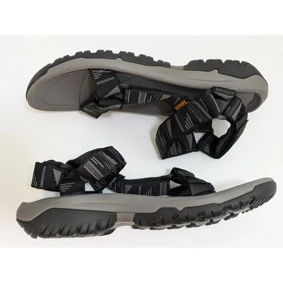 Teva Men's Hurricane XLT2 Strappy Hiking Sandals, Gray/Black, 13