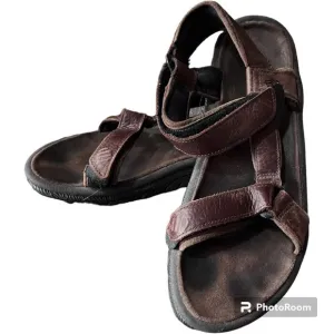 Teva Men's Leather Hiking Sandals Adjustable Straps Size 13