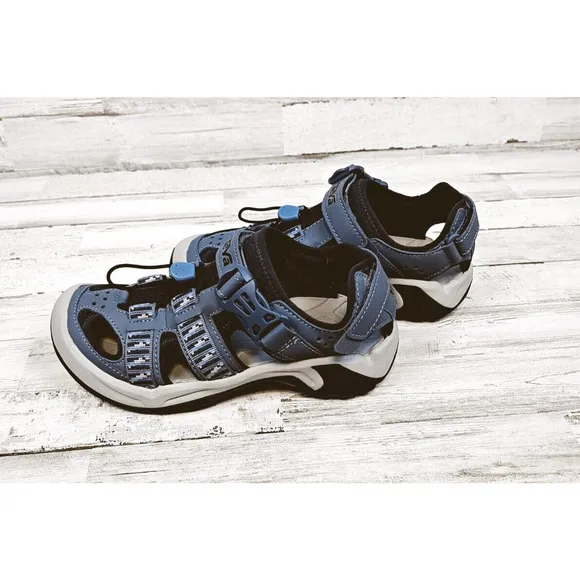 TEVA OMNIUM STACKS BLUE MIRAGE STRAP HIKING SPORT WOMEN SANDALS SZ 5.5 NWOB