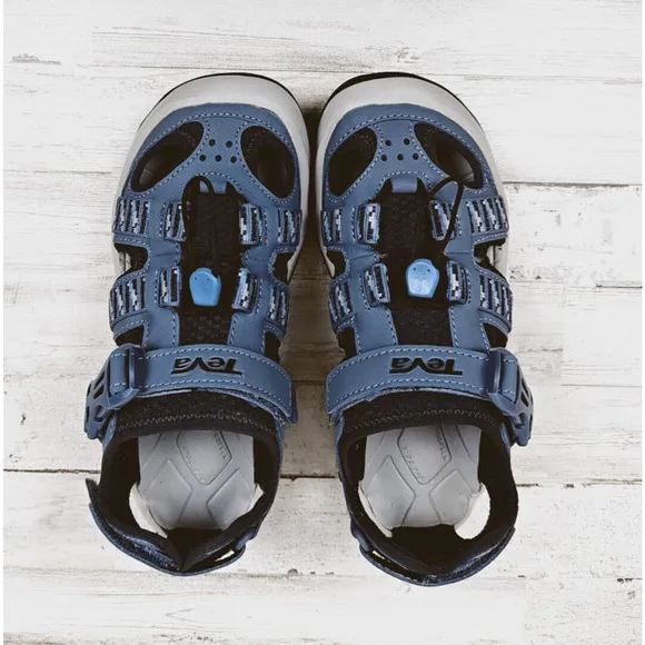 TEVA OMNIUM STACKS BLUE MIRAGE STRAP HIKING SPORT WOMEN SANDALS SZ 5.5 NWOB
