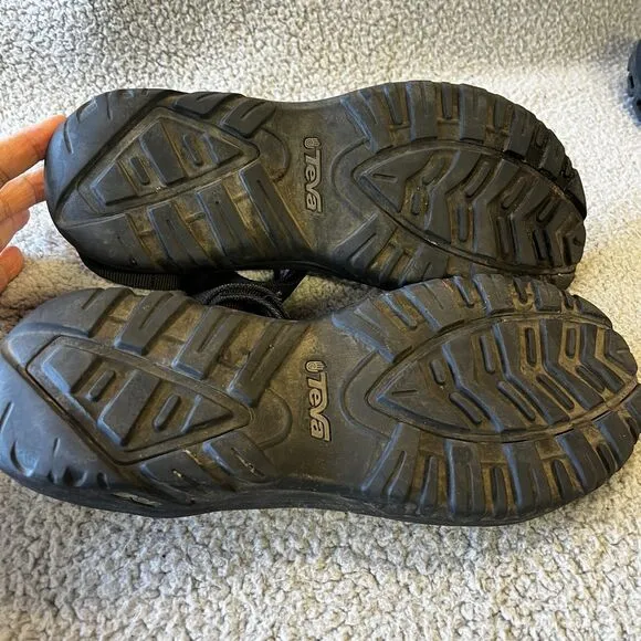 Teva Sandals 12 Black 4156 Hurricane Sling Back Trail Hiking Trail Water Sports