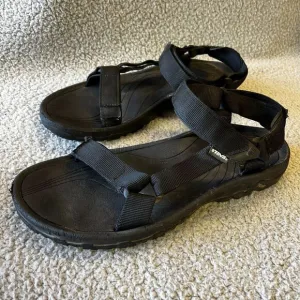 Teva Sandals 12 Black 4156 Hurricane Sling Back Trail Hiking Trail Water Sports