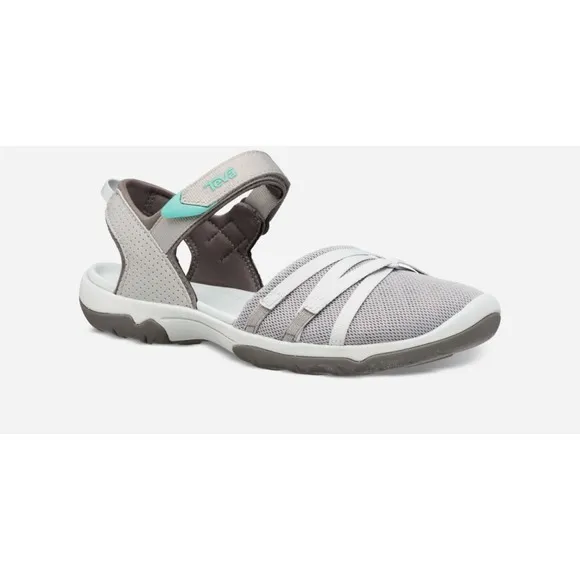 Teva Sandals Womens Tirra CT Shoes Gray Sports Outdoors Closed Toe Comfort 9.5
