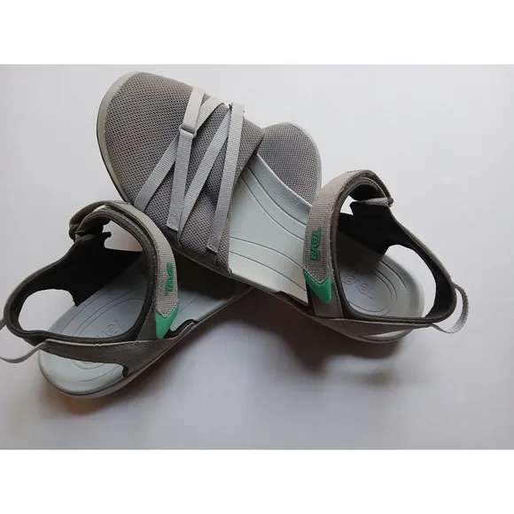 Teva Sandals Womens Tirra CT Shoes Gray Sports Outdoors Closed Toe Comfort 9.5