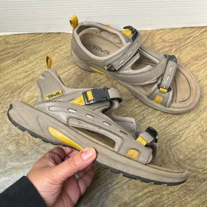Teva Shoc Pad Hiking Strap Up Brown Sandals Size 8