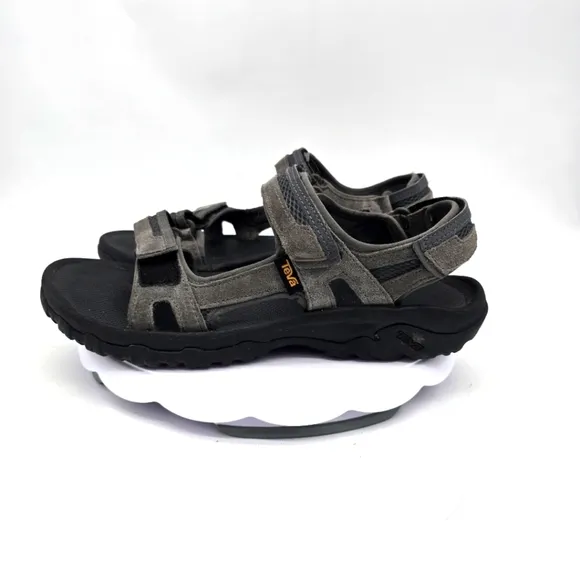 Teva Shoes Men's 12 Hudson Hiking Sandals Grey Black