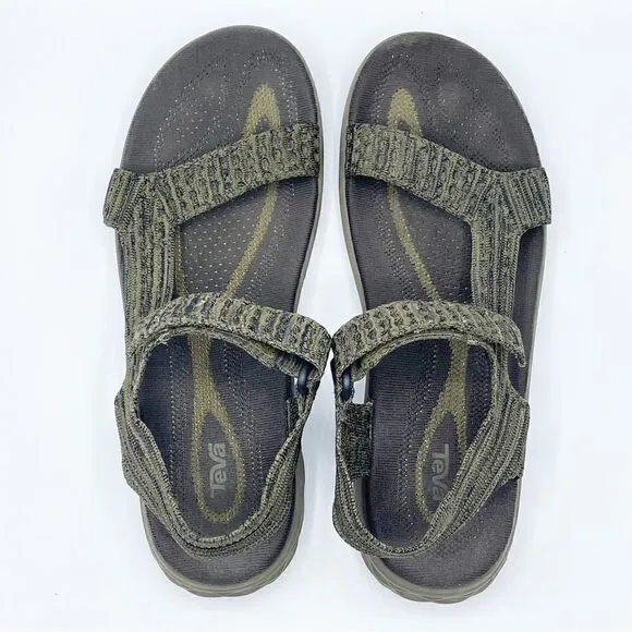 Teva Terra Float 2 Knit Universal Olive Brown Hiking Sandals - Men’s 10