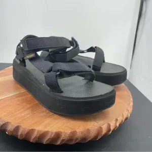 Teva Women's Flatform Universal Sandal, Black 1008844 US 9 nylon sports sandals