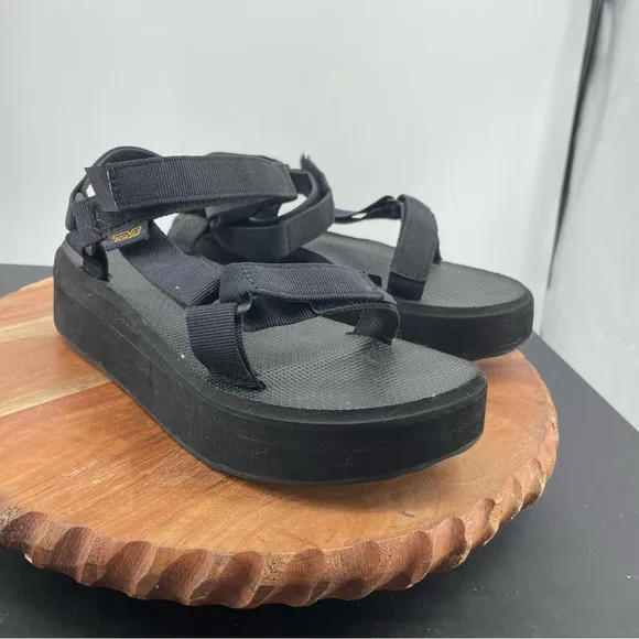 Teva Women's Flatform Universal Sandal, Black 1008844 US 9 nylon sports sandals