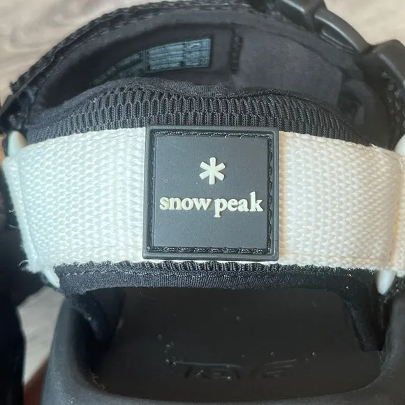 Teva x Snow Peak Hurricane XLT2 Alp Buckle Sandals Black White Mens 9 UK 8 EU 42