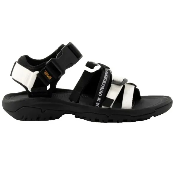 Teva x Snow Peak Hurricane XLT2 Alp Buckle Sandals Black White Mens 9 UK 8 EU 42