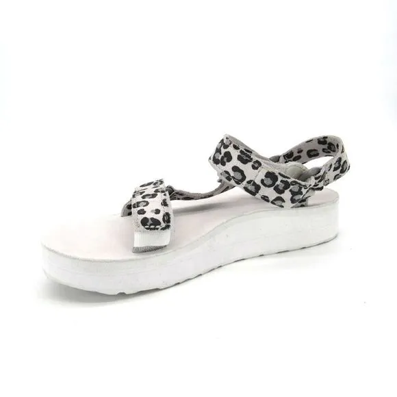 TEVA MIDFORM UNIVERSAL LEOPARD SANDALS SZ 5