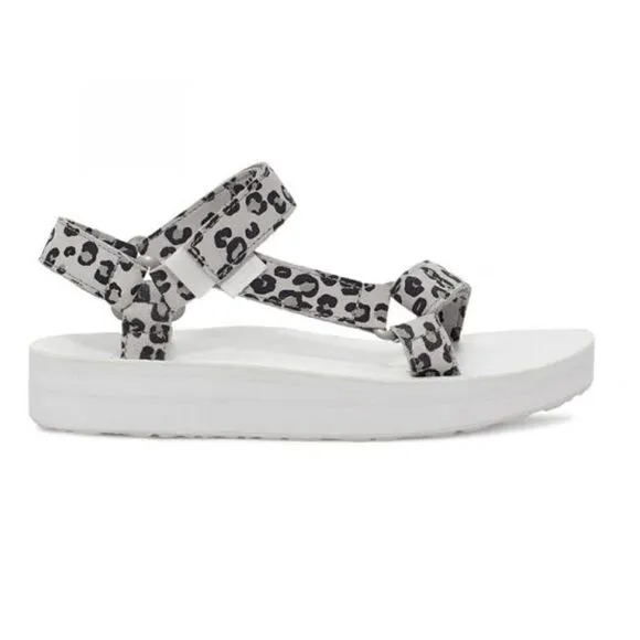 TEVA MIDFORM UNIVERSAL LEOPARD SANDALS SZ 5
