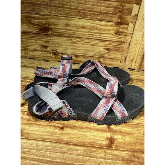 THE NORTH FACE Comfort Hiking Strappy Sandals Gray Orange Size men's US 11
