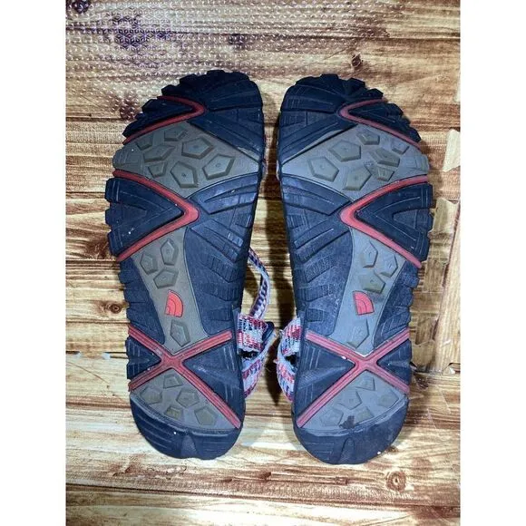 THE NORTH FACE Comfort Hiking Strappy Sandals Gray Orange Size men's US 11
