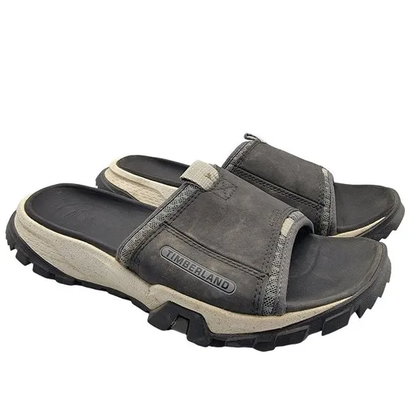 Timberland Garrison Trail Mens Size 7 Black Outdoor Hiking Slides - A29NV