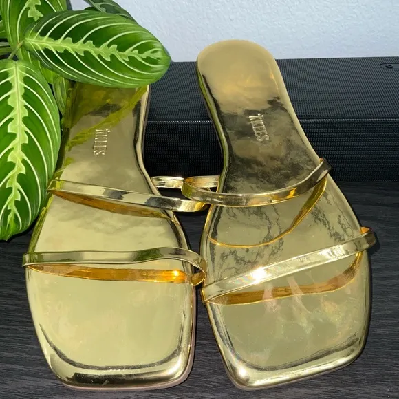 TKEES Gold Women's Sandals
