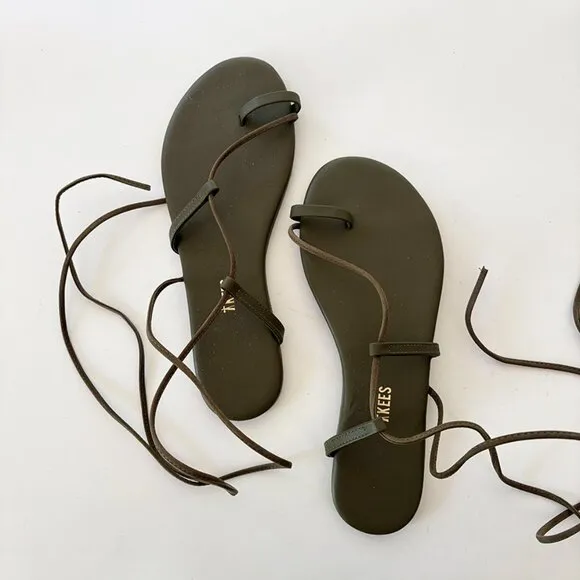 Tkees Jo Leather Lace-Up Saddle_Size 9
