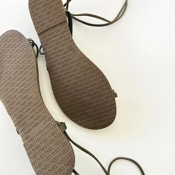 Tkees Jo Leather Lace-Up Saddle_Size 9
