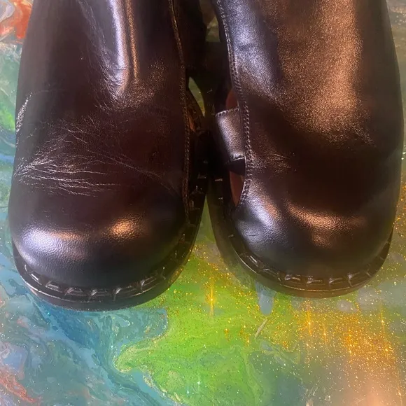 TODD WELSH NET YORK Black Leather Slip-On Shoes 9 1/2 USA 11 1/2