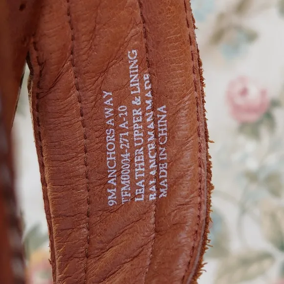 Tommy Bahama Men's Anchors Away Brown Genuine Leather Sandals Size 9