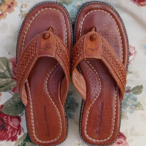 Tommy Bahama Men's Anchors Away Brown Genuine Leather Sandals Size 9