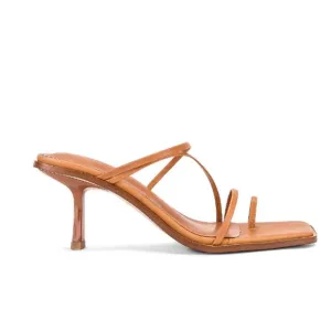 TONY BIANCO leather wrap trendy tan como danni heeled sandals 9.5
