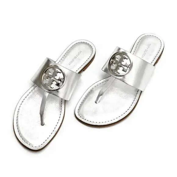 Tory Burch Benton Band Sandal SilverMetallic size 9 gently used